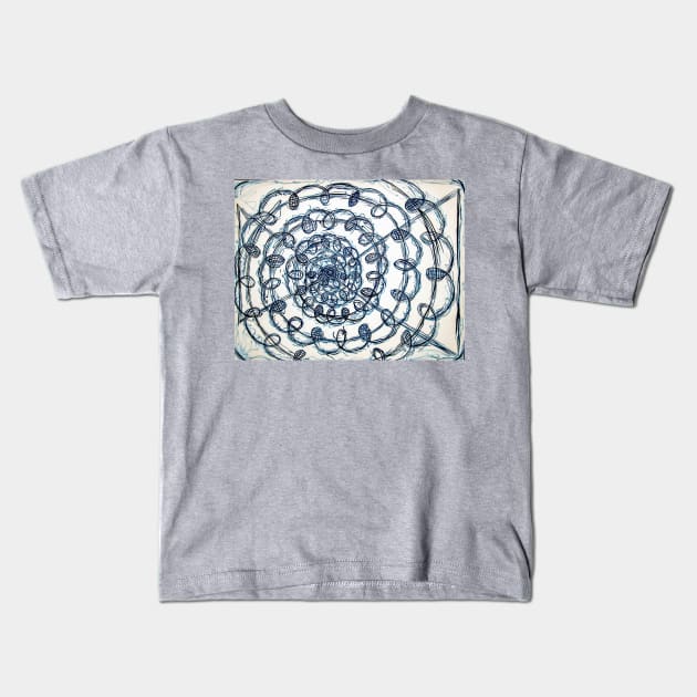 Abstract Twirl Kids T-Shirt by yousufi